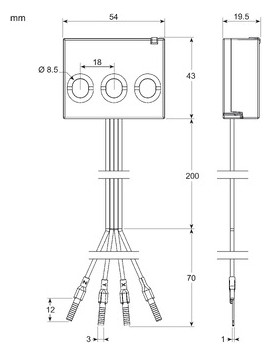 Drehstromzähler Dreileit elektr A 63A 220-240V/N-L 400-415V/L-L 50-60Hz