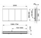KEUCO Spiegelschrank Royal Modular 2.0 2000 x 900 x 160 mm, 2 Steckdosen, 2 Doppel-USB-Ladestellen, Wandeinbau, 4 Türen, beleuchtet
