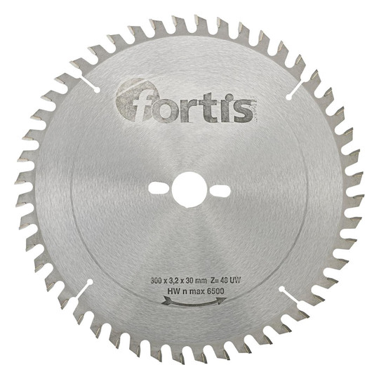 fortis-HW-Tischkreissägeblatt UW 300x3,2x30 mm, 48Z