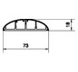 Aufbodenkanal Kst stgr 75x18x2000mm RAL7030 hfr