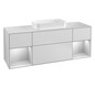 V&B Waschtisch-Unterschrank Abdeckplatte white matt Finion 160x60,3cm, Regal White matt lacquer, White matt lacquer