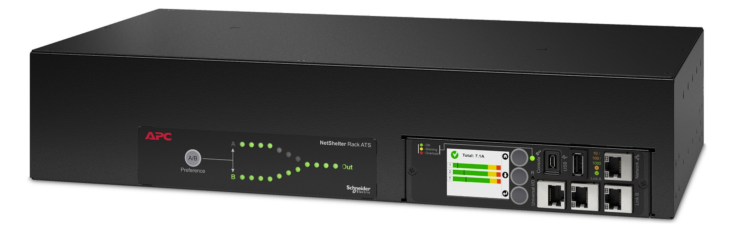 Rack-Stromverteilung 2HE 16xC13 2xC19 230V m.Display m.LED-Anz Schaltbar