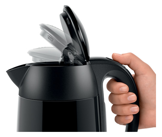 Wasserkocher 1,7l Edst DesignLine 2400W sw Anzeige:außen m.Sieb