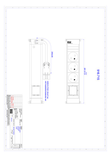 Bachmann POWER FRAME 3xUTE 1xCM  916.715 