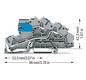 Installationsklemme 32A Serie 2003 2pot 0,25-4qmm gr Mit N-Trennschlitten