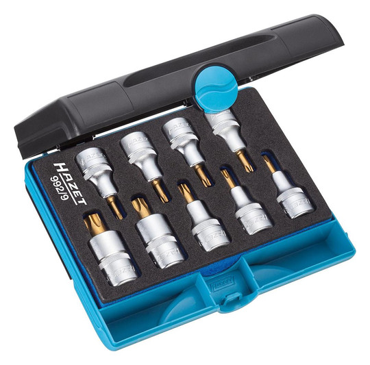 HAZET-Torx-Einsatz-Satz 992/9, 1/2-Antrieb - T20-T60,...