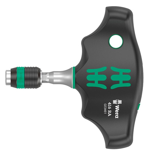 Wera-Bit-Handhalter mit Quergriff 416RA - 1/4-Bitaufnahme