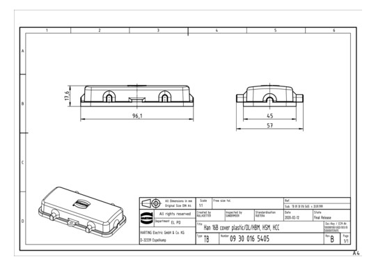 HART Schutzkappe 09300165405 09300165405 