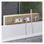 HANSA Brause-Set HANSALIVING 1-strahlig, mit Wandanschlussbogen, chrom