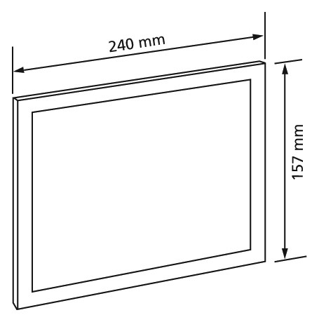 Burda Betätigungsplatte SIGMA60 2-Mengenspülung, Betätigung vorn, Abdeckrahmen chrom gebürstet