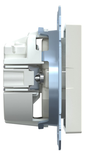 Steckdose 1f polws glz System M UP IP20
