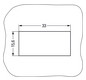 Rahmen Snap-In sw 3p Stecker/Buchse