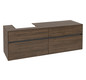 V&B Waschtischunterschrank Collaro 160x54,8x50cm, Waschtisch links, arizona oak