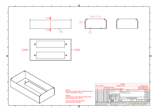 Bachmann VENID Wanne zum         935.100 