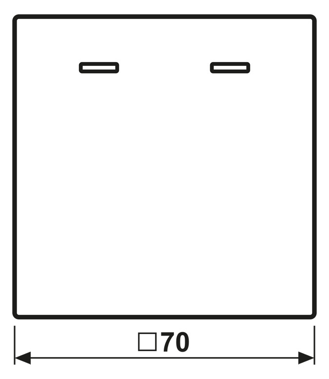 Kontrollwippe Schalter LS sw div.Symbole