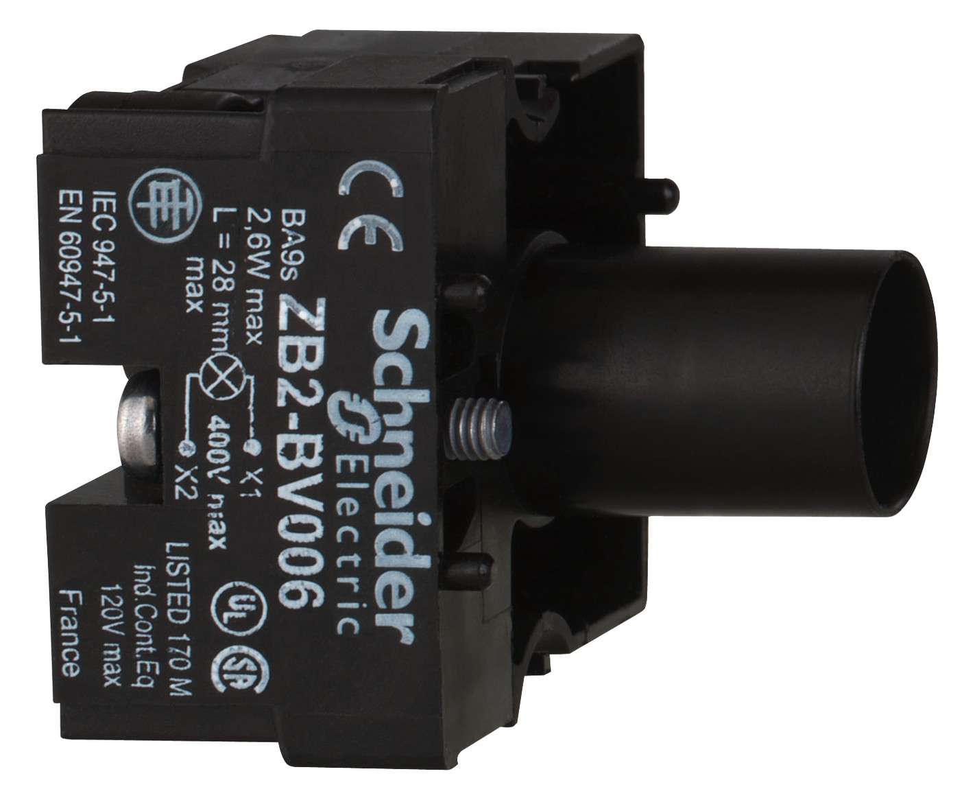 Lampenfassungsblock AGL UC Frontbef BA9s 110-400V