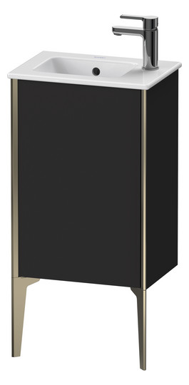 Duravit Waschtisch-Unterschrank XViu 41x29x59,4cm, stehend, champagner matt, Anschlag rechts, graphit supermatt