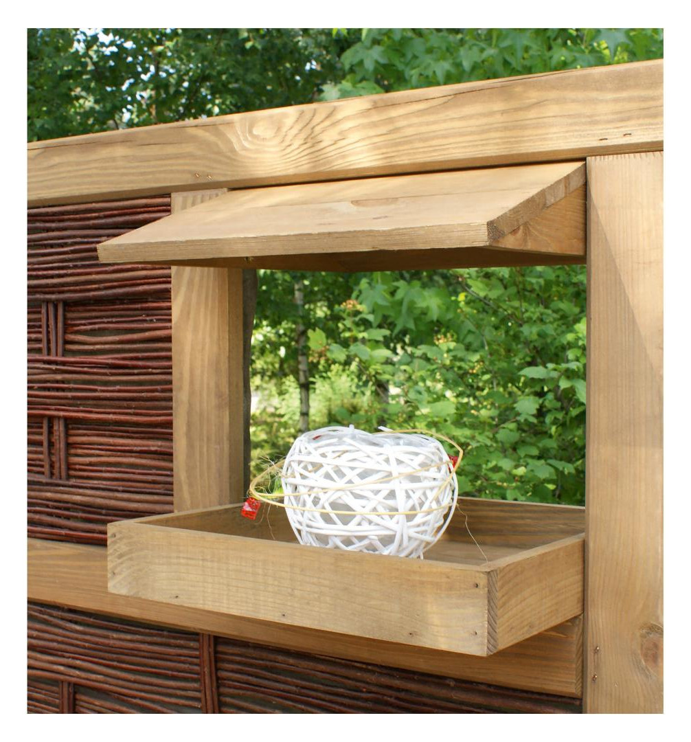 Bild LABO-3D Vogelhaus 36 x 36 x 6 (+7,5) cm 2 teilig, Ablage und Dach - n.a.-1