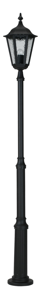 Aufsatzleuchte 75W AGL sw Alu Gl_tr IP23
