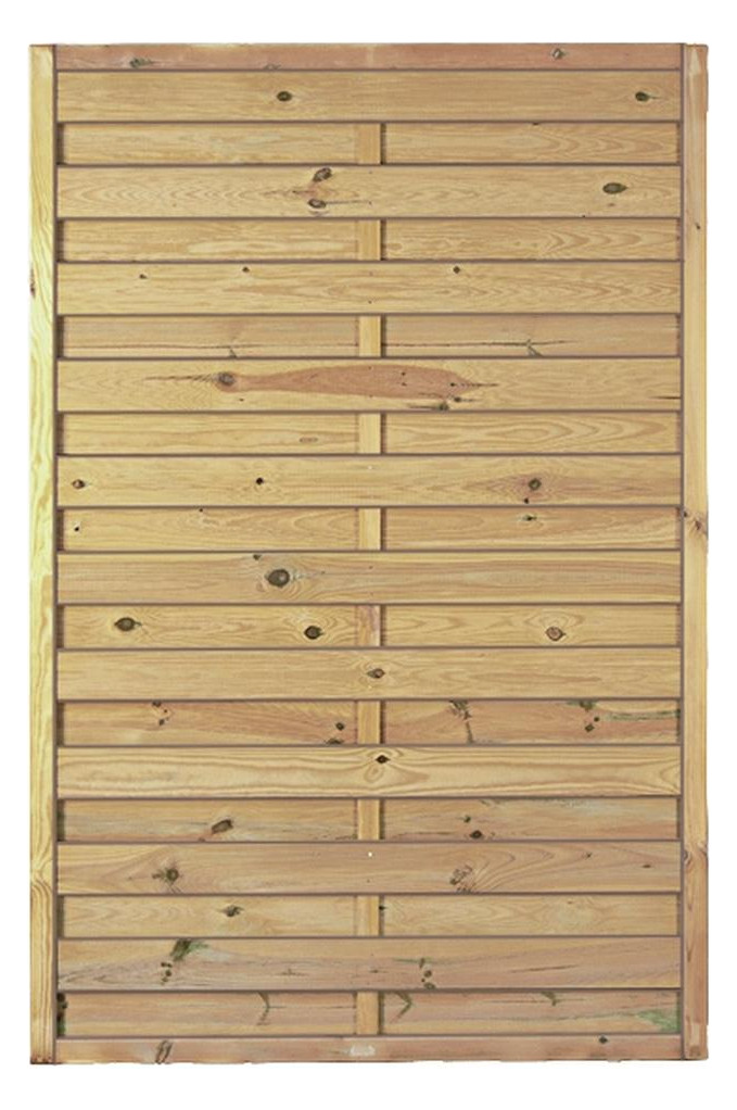 Bild Maxi-Massiv-Zaun 120x180cm Rahmen 45/45mm kdi grün Lamellen geriffelt & geschrau - n.a.-0