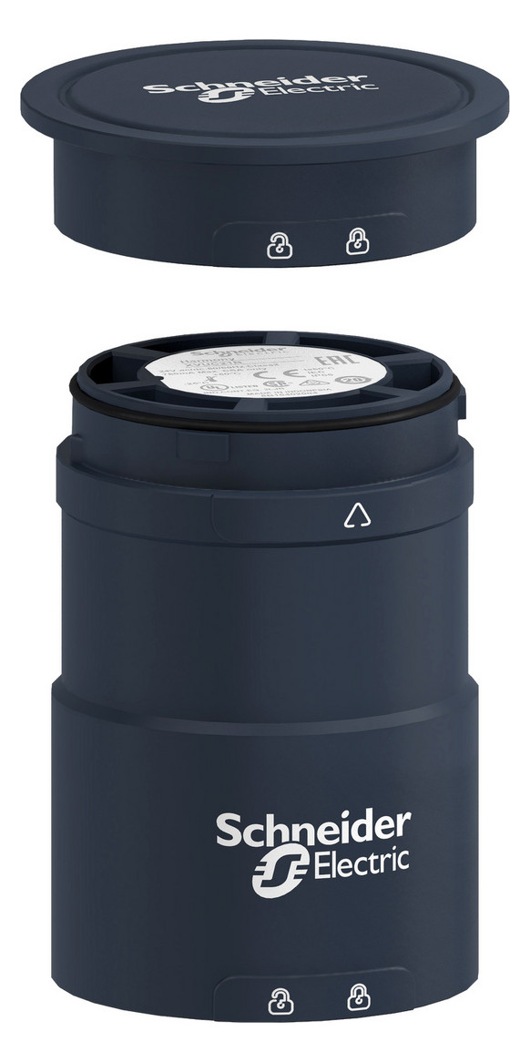 Signalsäule Anschluss sw f.Rohr f.Boden Geeignet für Rohrmontage