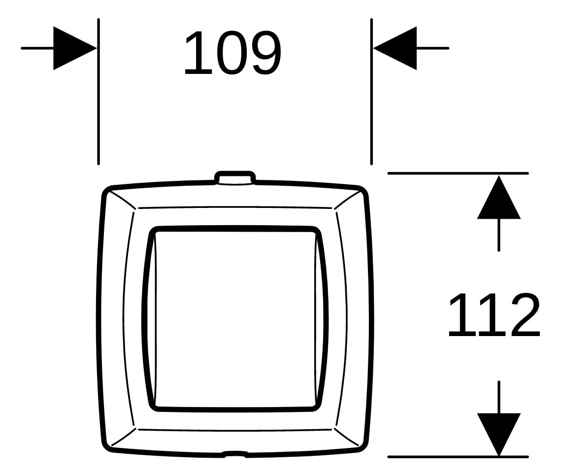 GE Handdrücker AP für 1-Mengen-Sp. zu WC-Strg. pneumatischer Sp-Ausl.chrom