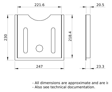 Schaltplanhalter Kst 650mm transp selbstkleb Befestigung selbstklebend