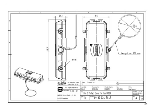HART HAN 24B-AK-NIETBOLZEN-  09300245442 