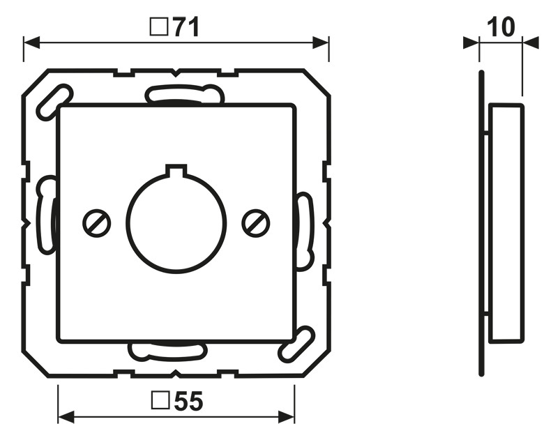 Einsatz Bohrung 1f AS/A ge Schraubbef ohne