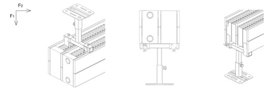 Wemefa Hubkonsole 8510 70 mm breit, für Fertigfußböden