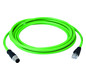 Patchkabel Cat5 SF/UTP IP20 1m gn M12 RJ45 gekreuzt 22qmm