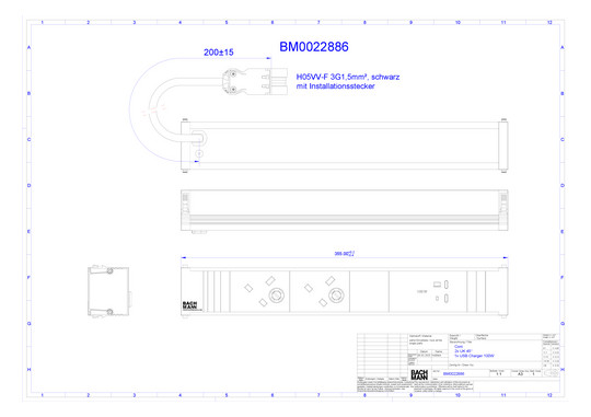 Bachmann CONI 2xUK 1xUSB C/C   BM0022886 