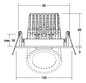 LED-Einbaustrahler 13W KARYL 3000K 1LED 1320lm Konv Alu IP20 ws mt Ø/EB92mm