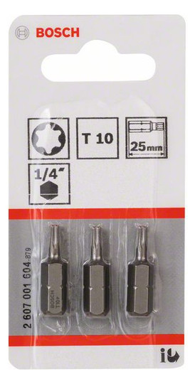 Bit TX10 L=25mm 6,4mm(1/4) 1/4Zoll