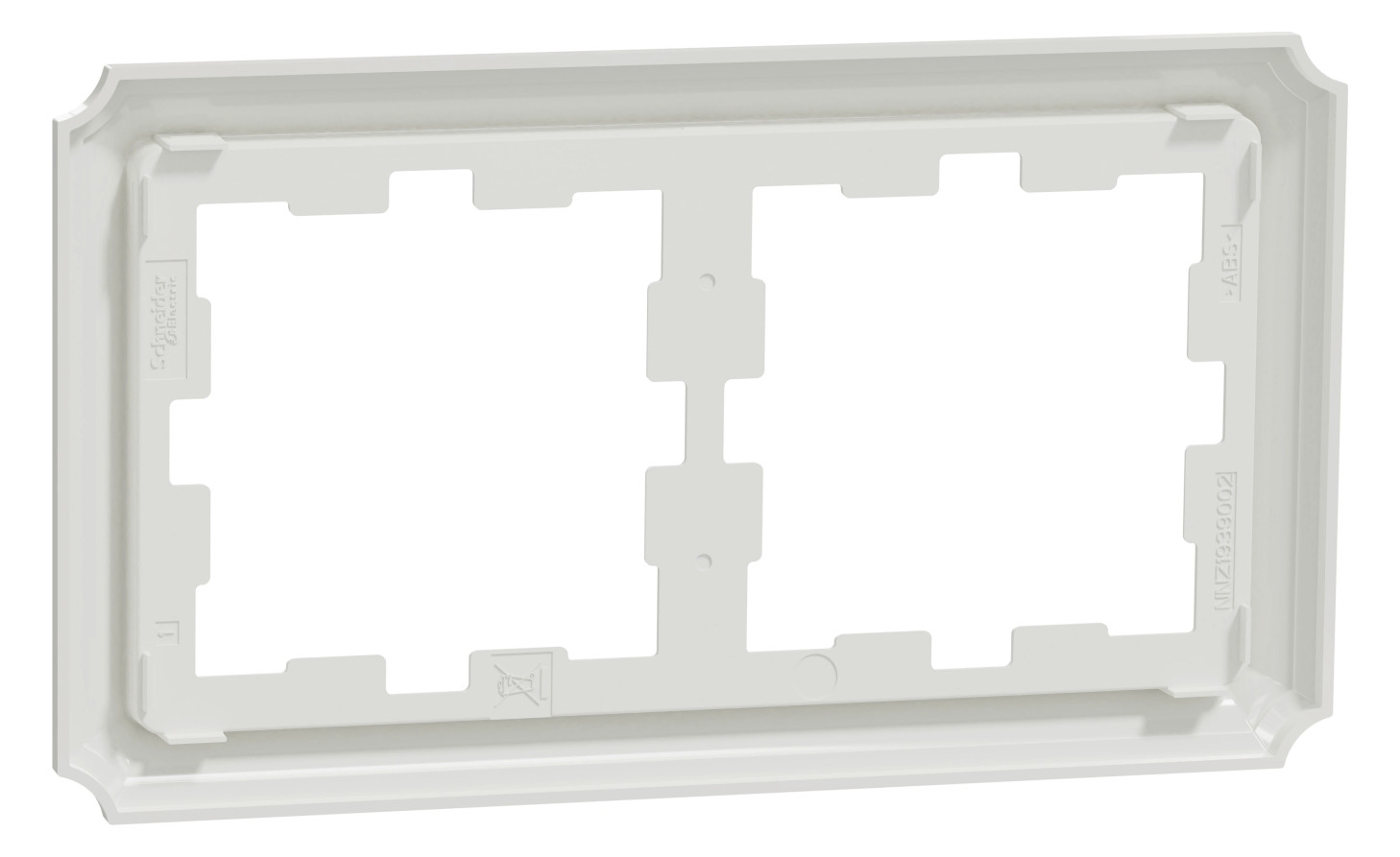 Rahmen 2f lows glz Kst Unterputzmontage Thermopl
