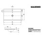 Kaldewei Einbau-Waschtisch SILENIO 3038, 90 x 46 cm, cool grey 90 Perl-Effekt, ohne Überlauf, 1 Hahnloch