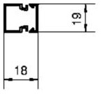 Leitungsführungskanal Kst 20x20x2000mm ver-ws LF-K unbeh RAL9016