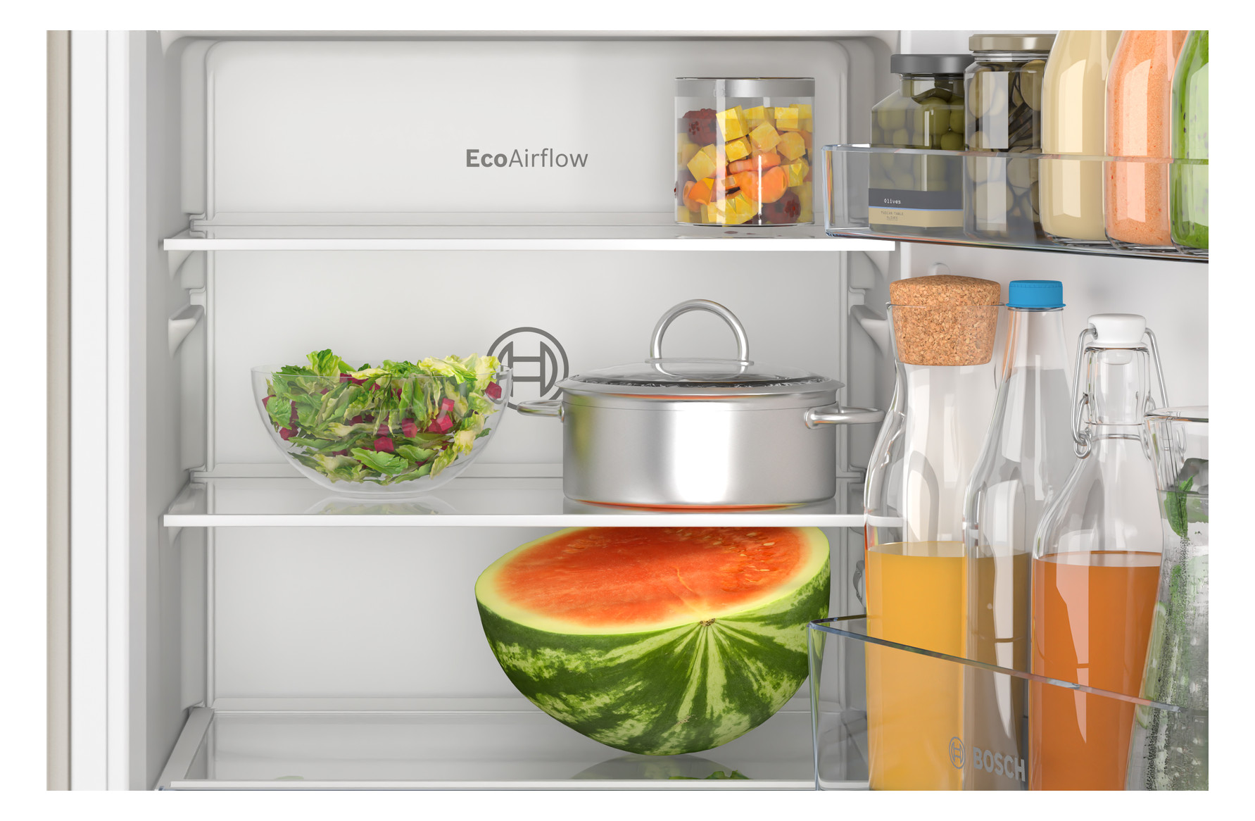 Kühlschrank EB E 132/15l N1025mm integr Schlepp 145kwh ws B541mm H1021mm