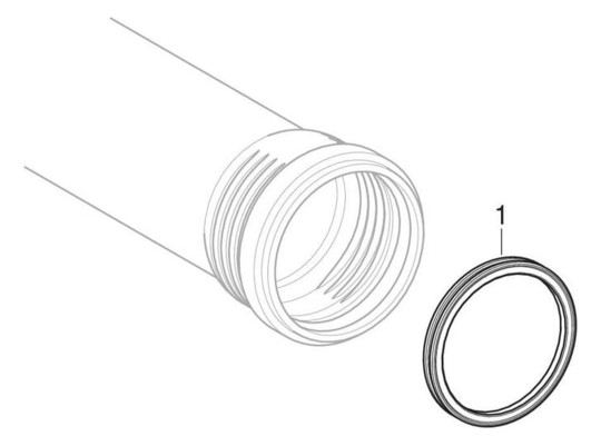 Geberit Rohr Silent Pro DN 70, 250 mm, mit Muffe