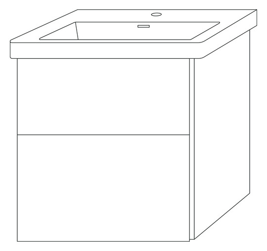 SA Set Keramik-WT 3way (BR894) 588x555x462 Anthrazit-Matt