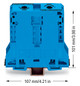Reihenklemme 25-95qmm Serie 285 1Etage 2kl bl 232A Hutschiene TH35