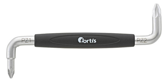 fortis-Winkelschraubendreher - PZ1/PZ2x100mm