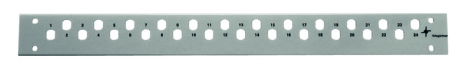 LWL-Frontplatte leer LC-D 1HE max:6f 19Zoll