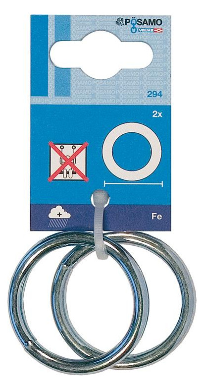 Bild Ring geschweißt Zn (SB) 5,0mm, Innen-Ø 3 5mm a 2 PÖSAMO-0