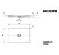 Kaldewei Duschfläche CONOFLAT 782-2 80x120cm, mit Träger, Antislip, warm grey30