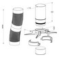 MHG Schacht-Rohr Atec DN 110, 20 m, flexibel, mit Montageset, für Abgasleitung