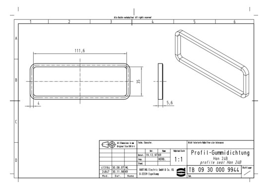 HART Gummidichtung           09300009944 