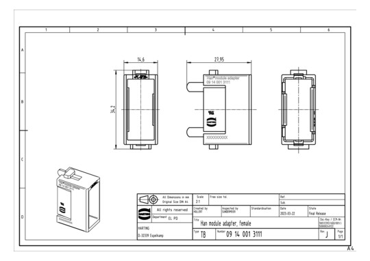 HART Han GigaBit module,     09140013111 