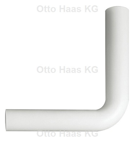 HAAS Spülrohrbogen 390/350 mm, 90Grad, 50/44mm, weiß