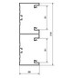 Geräteeinbaukanal Alu 210x68mm ver-ws RAL9016 GEB-K besch 12060qmm 2000mm